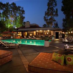 The Garland pool during dusk